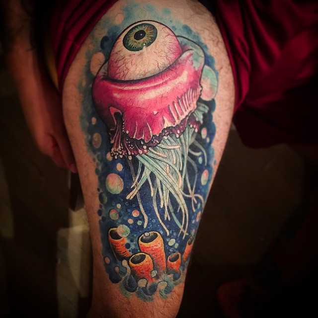 Eye Jellyfish Tattoo